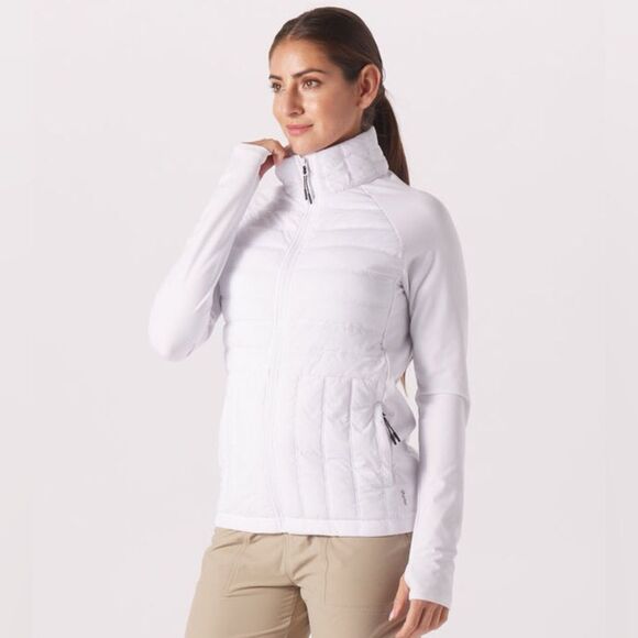 Glyder Jackets & Blazers - Glyder Pure Puffer Long Sleeve Quilted Full Zip Jacket in White size XL AS-IS